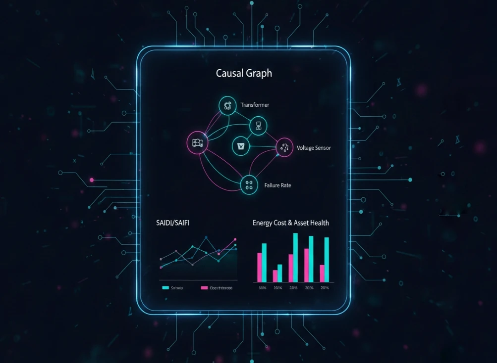 Visualization of advanced grid management workflows and measurable operational outcomes