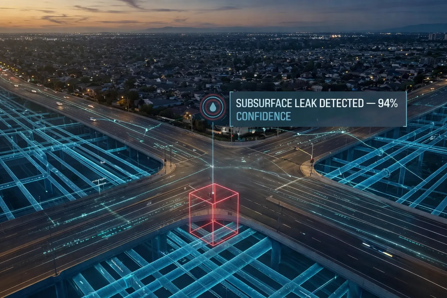 Smart Water Network & Leak Analytics Visual