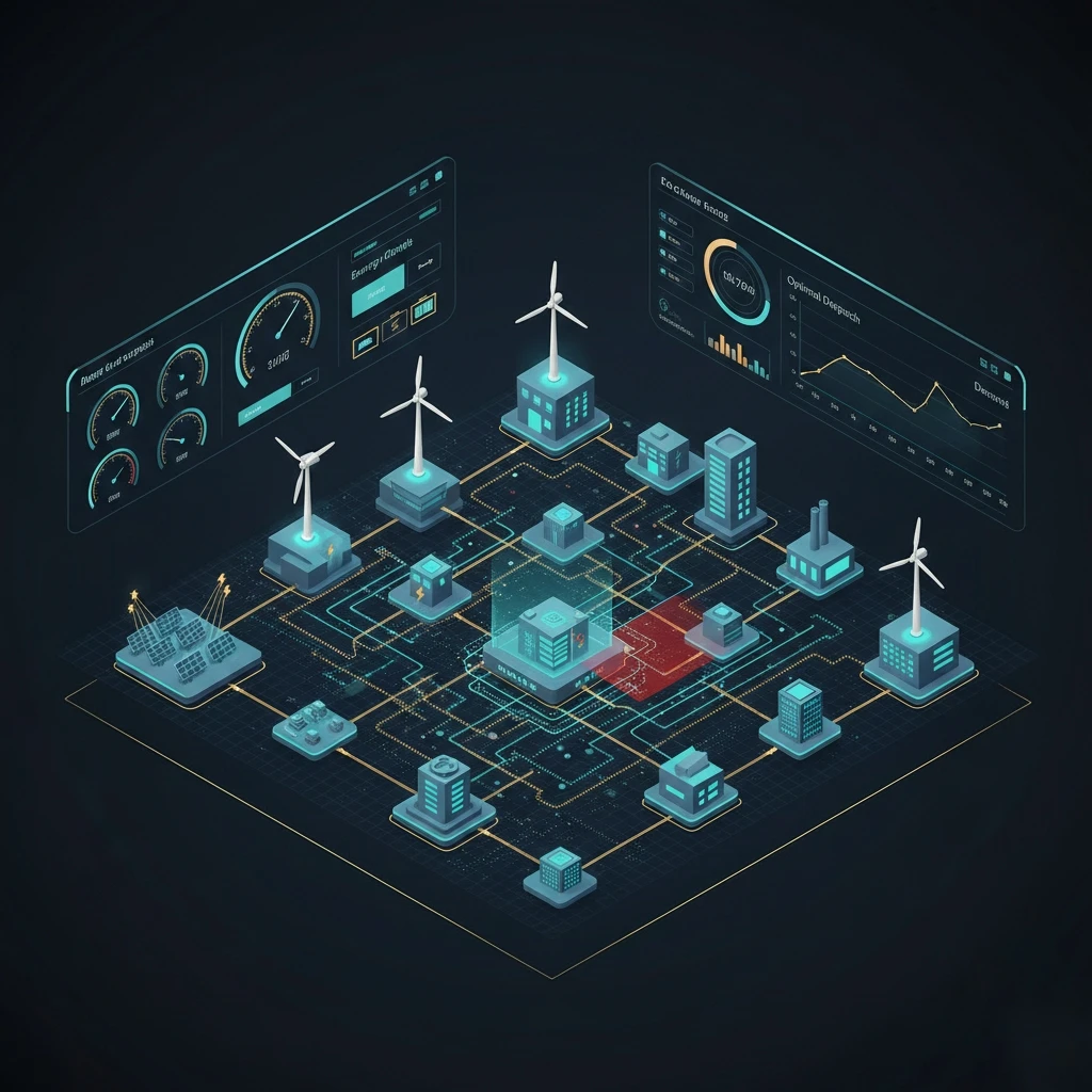 Visual representation of DER and microgrid optimization and orchestration